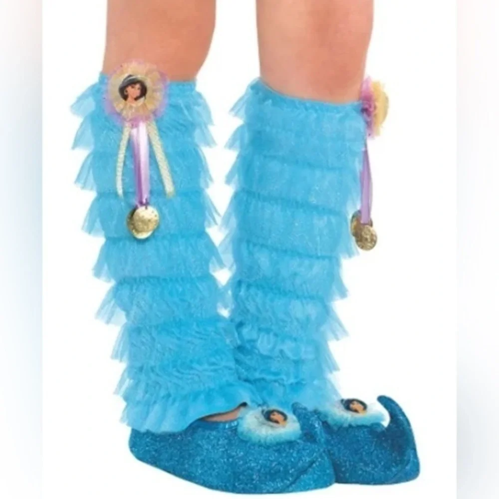 New Disney Jasmine Leg Warmers NWT princess socks Jasmine from Aladdin